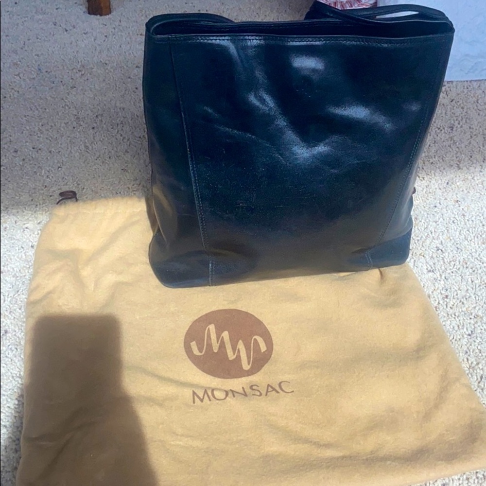Black Monsac Handbag
